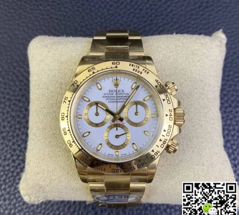 Rolex Cosmograph Daytona M116508-0001 Clean Factory 1:1 Best Edition Replica Watch Yellow Gold Case