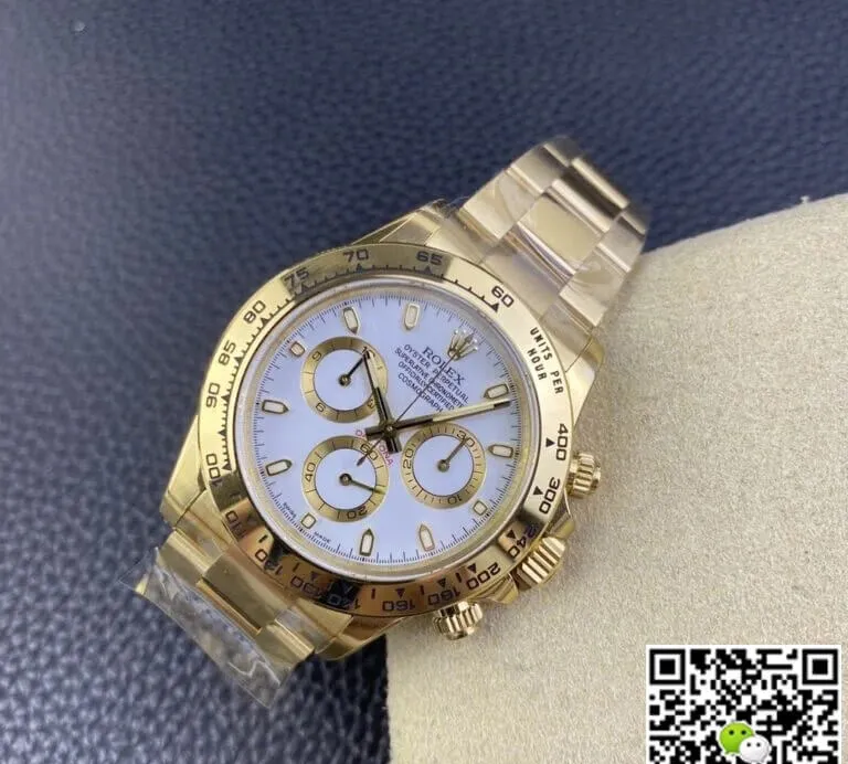 Rolex Cosmograph Daytona M116508-0001 Clean Factory 1:1 Best Edition Replica Watch Yellow Gold Case