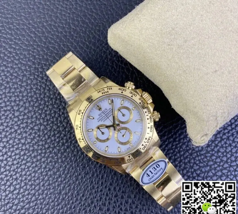 Rolex Cosmograph Daytona M116508-0001 Clean Factory 1:1 Best Edition Replica Watch Yellow Gold Case