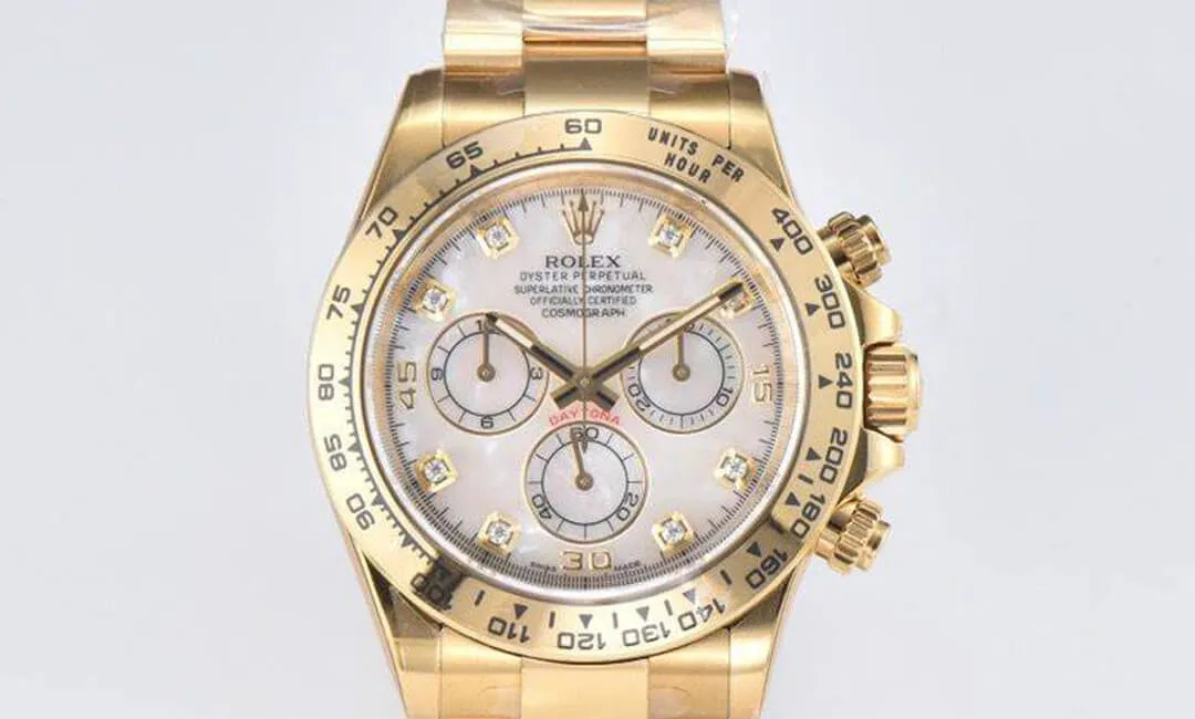Rolex Cosmograph Daytona M116508-0007 Clean Factory 1:1 Best Edition Replica Watch Yellow Gold Case
