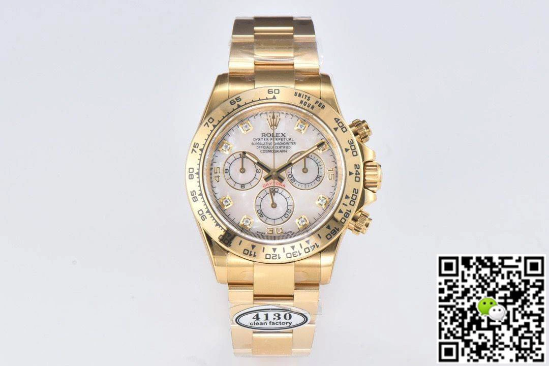 Rolex Cosmograph Daytona M116508-0007 Clean Factory 1:1 Best Edition Replica Watch Yellow Gold Case