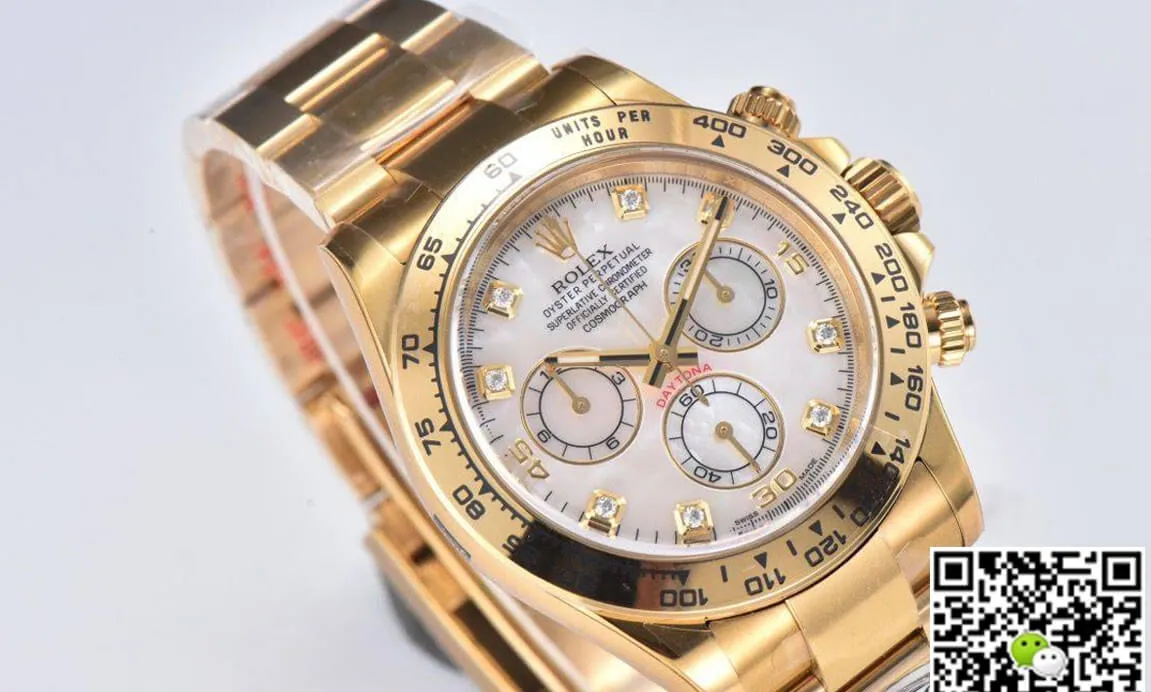 Rolex Cosmograph Daytona M116508-0007 Clean Factory 1:1 Best Edition Replica Watch Yellow Gold Case