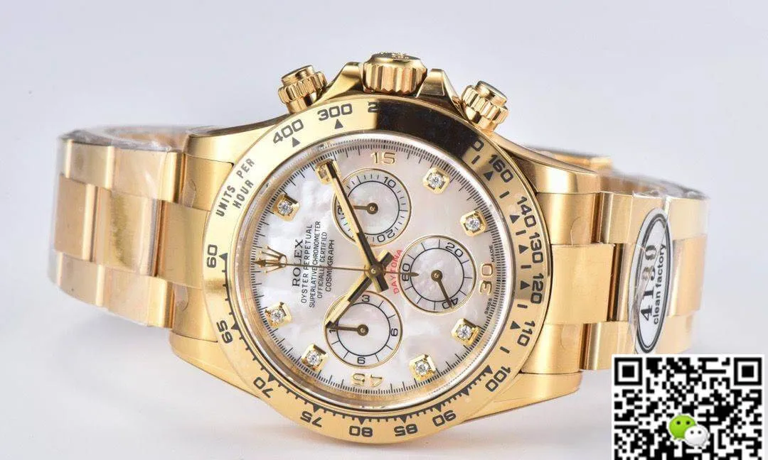 Rolex Cosmograph Daytona M116508-0007 Clean Factory 1:1 Best Edition Replica Watch Yellow Gold Case