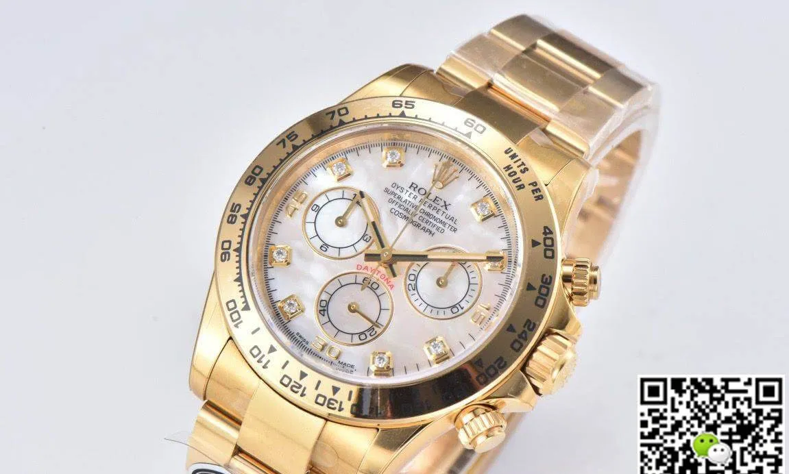 Rolex Cosmograph Daytona M116508-0007 Clean Factory 1:1 Best Edition Replica Watch Yellow Gold Case