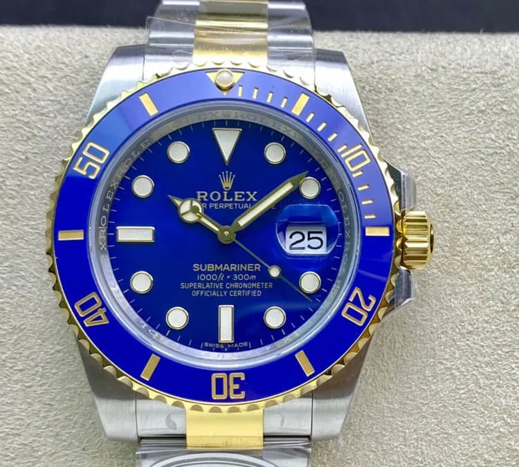 Rolex Submariner 116613LB-97203 Clean Factory 1:1 Best Edition Replica Watch V4 Blue Dial
