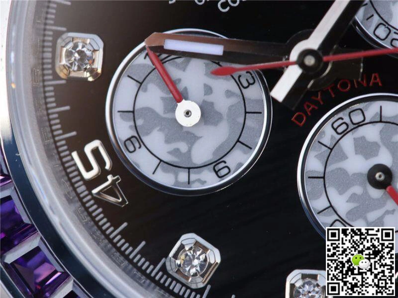 Rolex Daytona Cosmograph Rainbow 116595RBOW BL Factory 1:1 Best Edition Replica Watch Swiss ETA4130 Black Dial