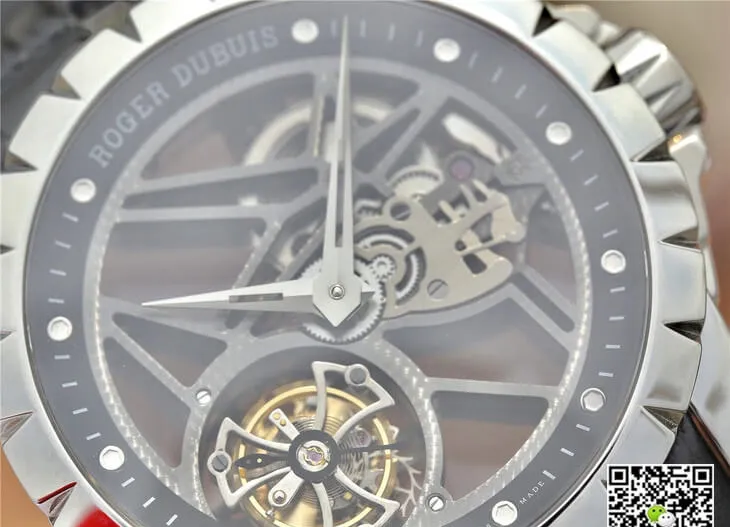 Roger Dubuis Excalibur RDDBEX0260 JB Factory 1:1 Best Edition Replica Watch Leather Strap