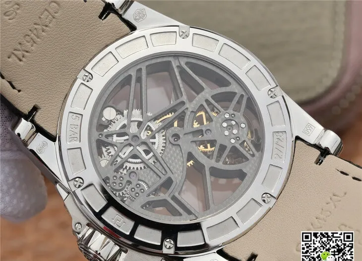 Roger Dubuis Excalibur RDDBEX0260 JB Factory 1:1 Best Edition Replica Watch Leather Strap