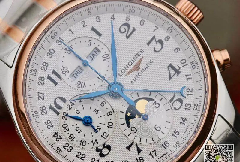 Longines Conquest Classic L27735787 GS Factory 1:1 Best Edition Replica Watch Swiss ETA7751 18K Rose Gold