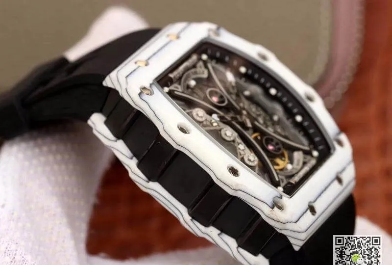 Richard Mille Pablo Mac Donough RM53-01 1:1 Best Edition Replica Watch Swiss ETA Imported mechanical movement Skeleton Dial Black rubber strap