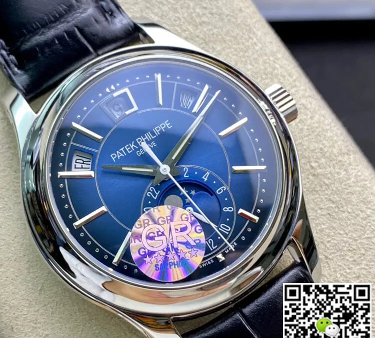 Patek Philippe Complications 5205G-013 GR Factory 1:1 Best Edition Replica Watch Stainless Steel Bezel