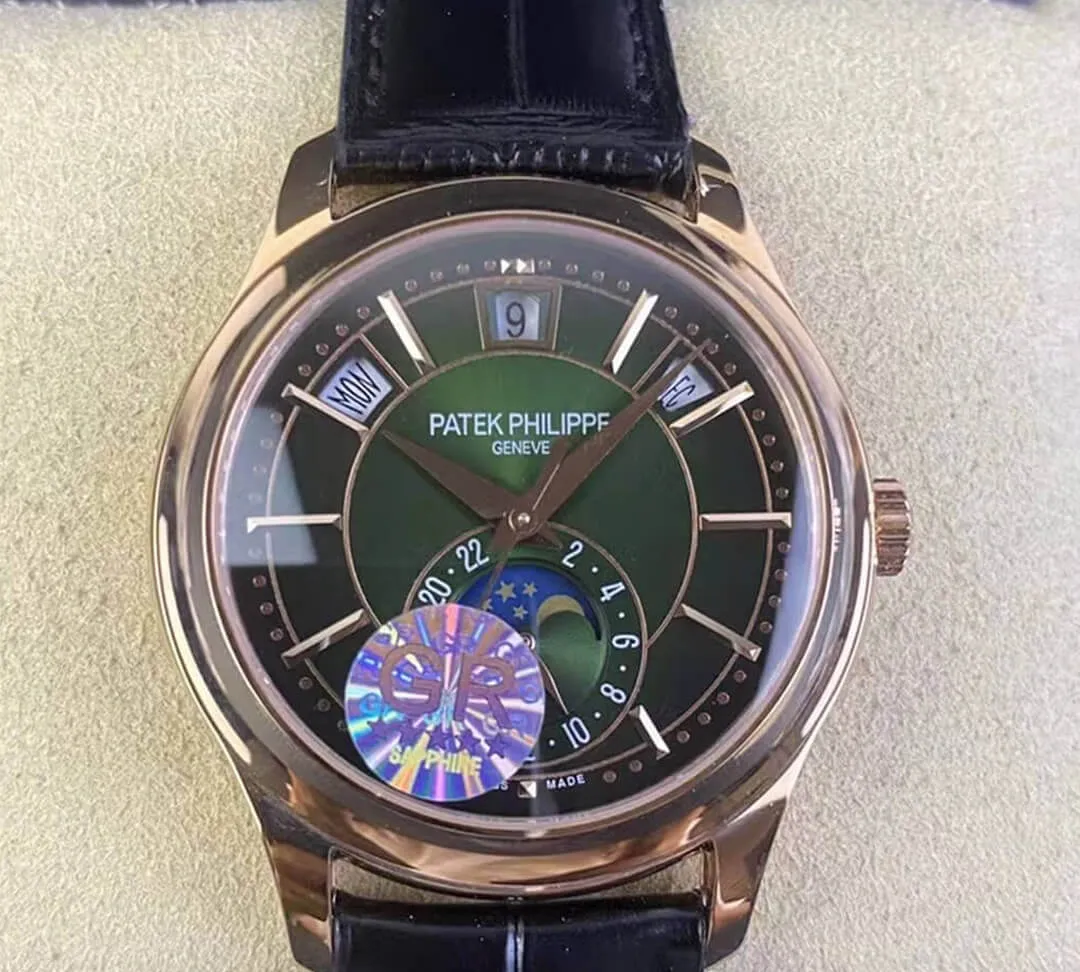 Patek Philippe Complications 5205R-011 GR Factory 1:1 Best Edition Replica Watch V2 Black Rubber Strap