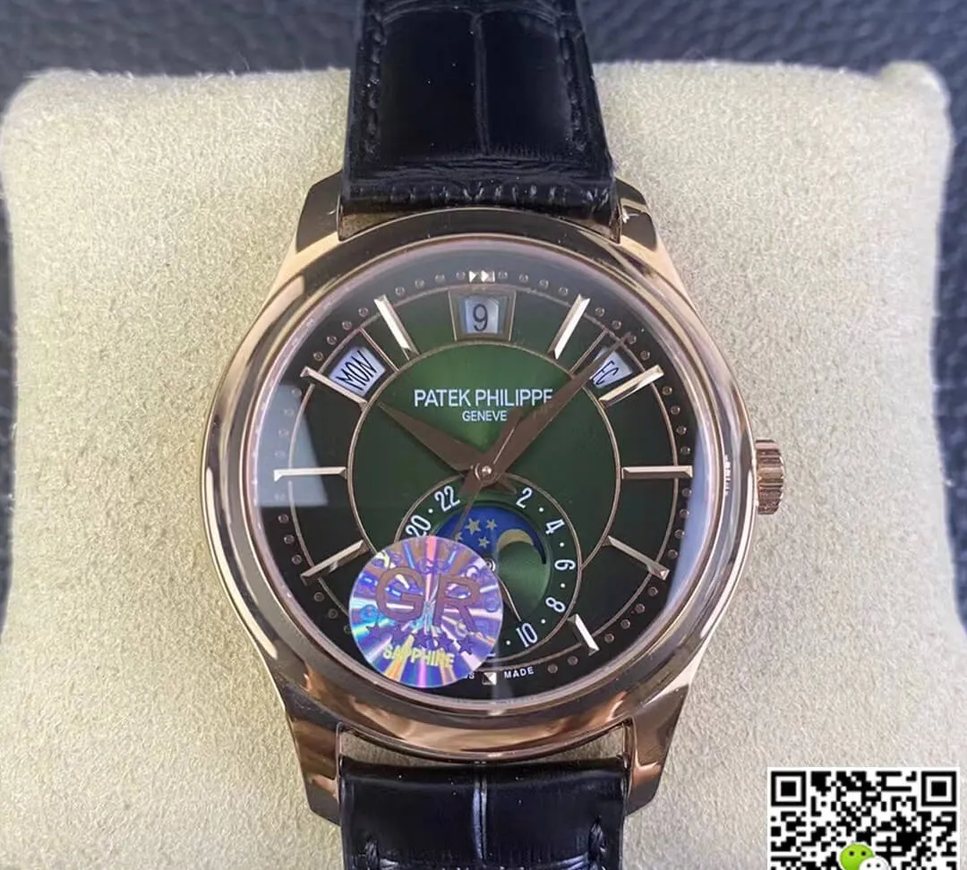 Patek Philippe Complications 5205R-011 GR Factory 1:1 Best Edition Replica Watch V2 Black Rubber Strap