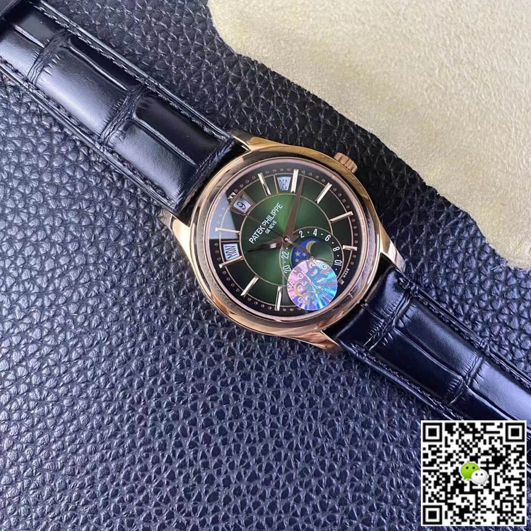 Patek Philippe Complications 5205R-011 GR Factory 1:1 Best Edition Replica Watch V2 Black Rubber Strap