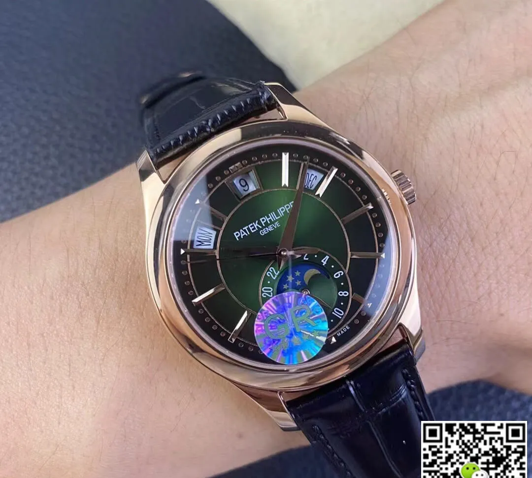 Patek Philippe Complications 5205R-011 GR Factory 1:1 Best Edition Replica Watch V2 Black Rubber Strap