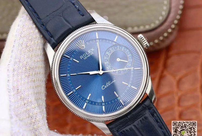 Rolex Celini 50515 MKS Factory Mechanical Watches 1:1 Best Edition Replica Watch Swiss ETA2836 Black Leather Strap