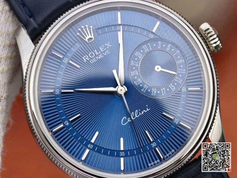 Rolex Celini 50515 MKS Factory Mechanical Watches 1:1 Best Edition Replica Watch Swiss ETA2836 Black Leather Strap