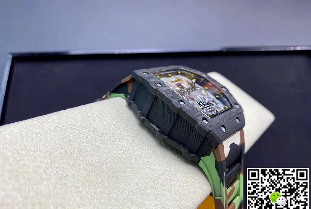 Richard Mille RM-011 KV Factory 1:1 Best Edition Replica Watch V2 Carbon Fiber Case