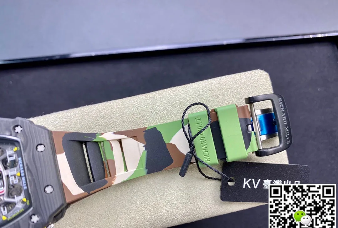 Richard Mille RM-011 KV Factory 1:1 Best Edition Replica Watch V2 Carbon Fiber Case