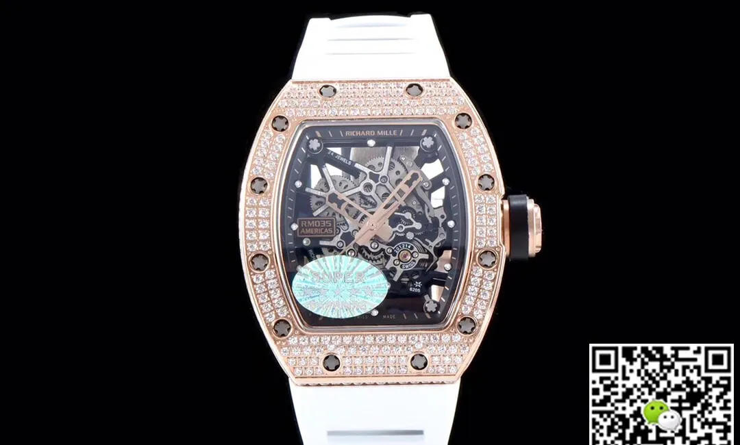 Richard Mille RM035 Americas KV Factory 1:1 Best Edition Replica Watch Diamond Case