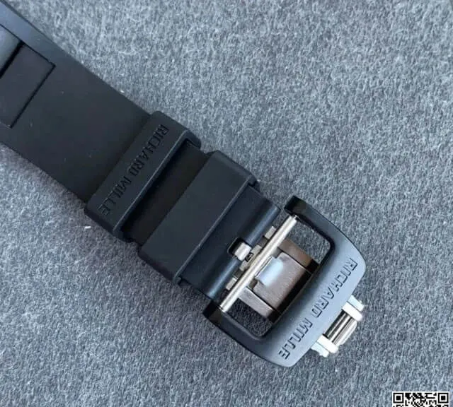 Richard Mille RM055 KV Factory 1:1 Best Edition Replica Watch V2 Carbon Black Strap