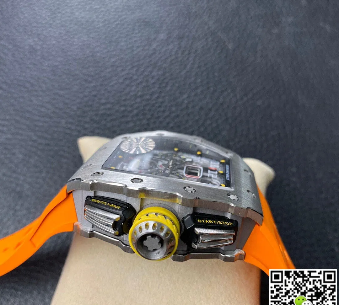 Richard Mille RM11-03 KV Factory 1:1 Best Edition Replica Watch Orange Rubber Strap