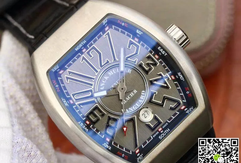Franck Muller V 45 SC DT Stainless Steel 1:1 Best Edition Replica Watch Swiss ETA2824