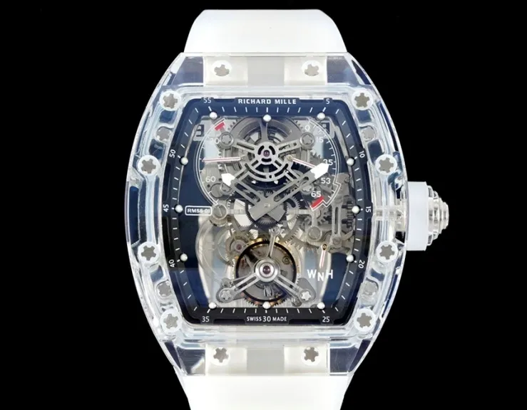 RM Factory Richard Mille RM56-01 Tourbillon White strap 1:1 Best Edition Replica Watch