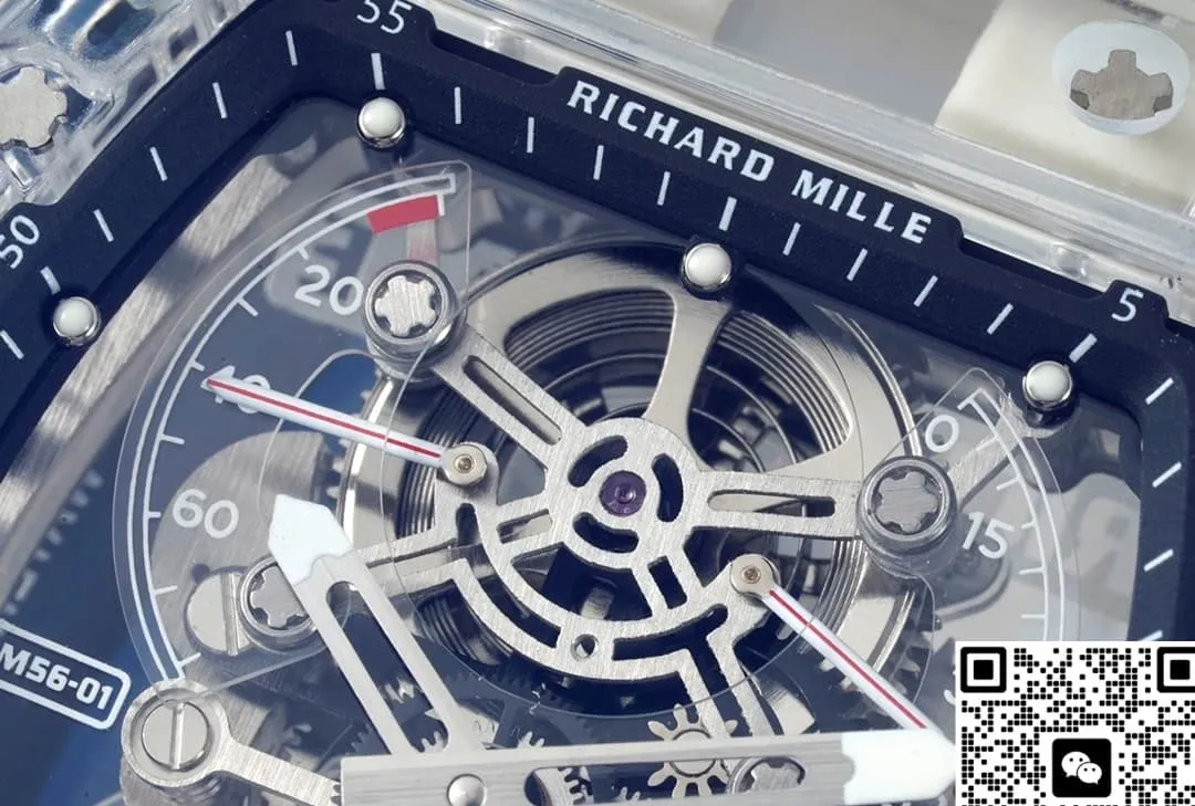 RM Factory Richard Mille RM56-01 Tourbillon White strap 1:1 Best Edition Replica Watch