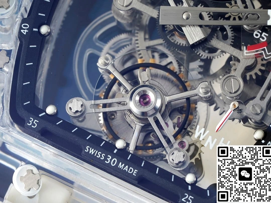 RM Factory Richard Mille RM56-01 Tourbillon White strap 1:1 Best Edition Replica Watch