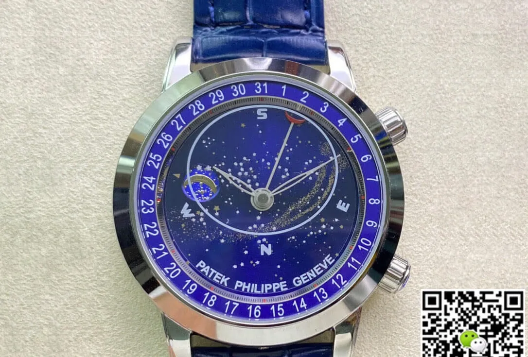 Patek Philippe Grand Complications 6102P-001 AI Factory 1:1 Best Edition Replica Watch Leather Strap