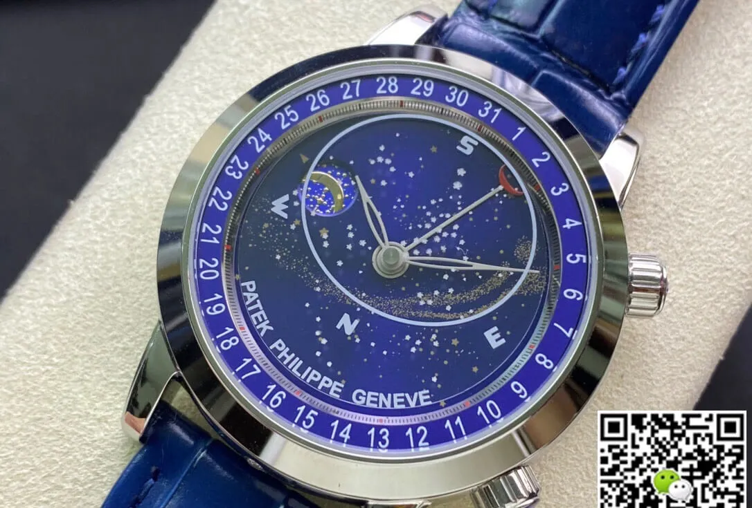 Patek Philippe Grand Complications 6102P-001 AI Factory 1:1 Best Edition Replica Watch Leather Strap