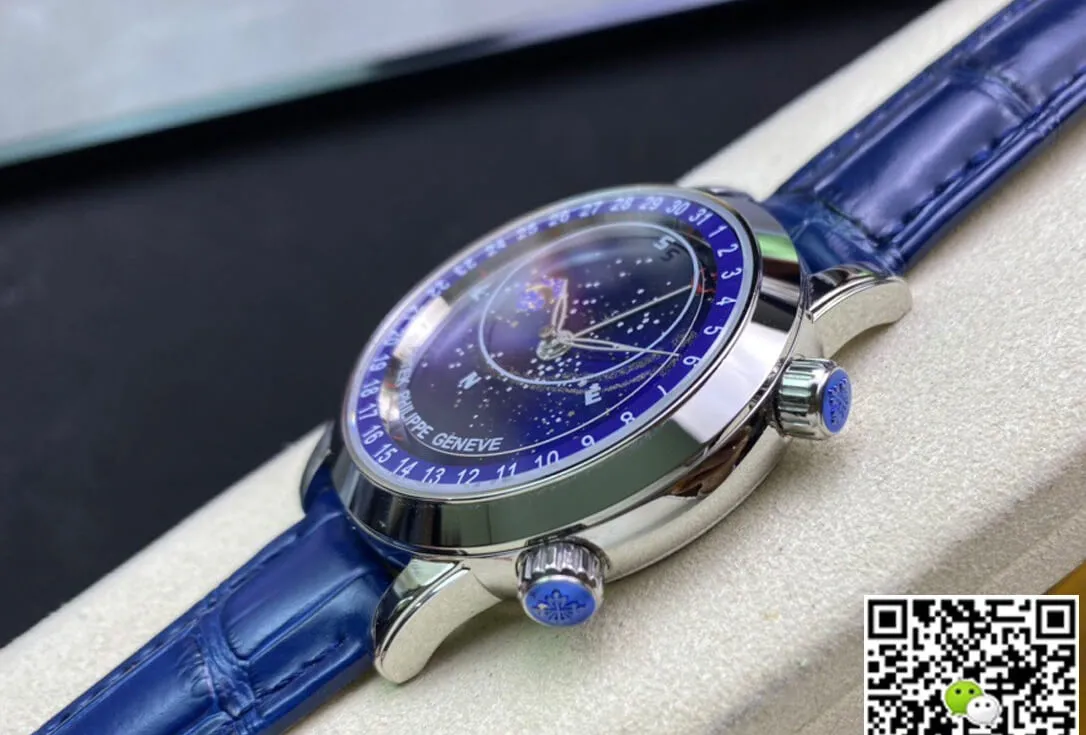 Patek Philippe Grand Complications 6102P-001 AI Factory 1:1 Best Edition Replica Watch Leather Strap