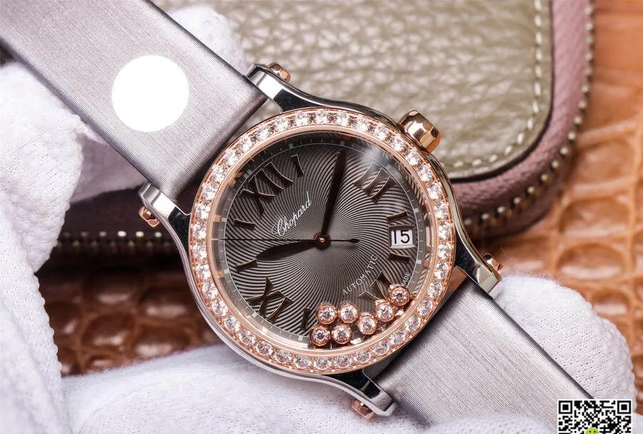 Chopard Happy Sport 278559-3003 YF Factory 1:1 Best Edition Replica Watch Diamond Bezel
