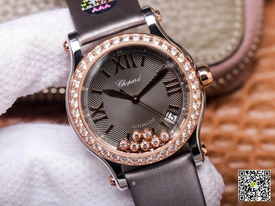 Chopard Happy Sport 278559-3003 YF Factory 1:1 Best Edition Replica Watch Diamond Bezel
