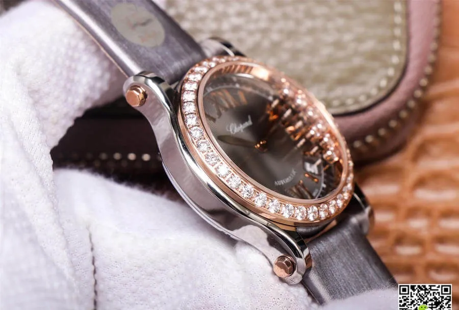 Chopard Happy Sport 278559-3003 YF Factory 1:1 Best Edition Replica Watch Diamond Bezel