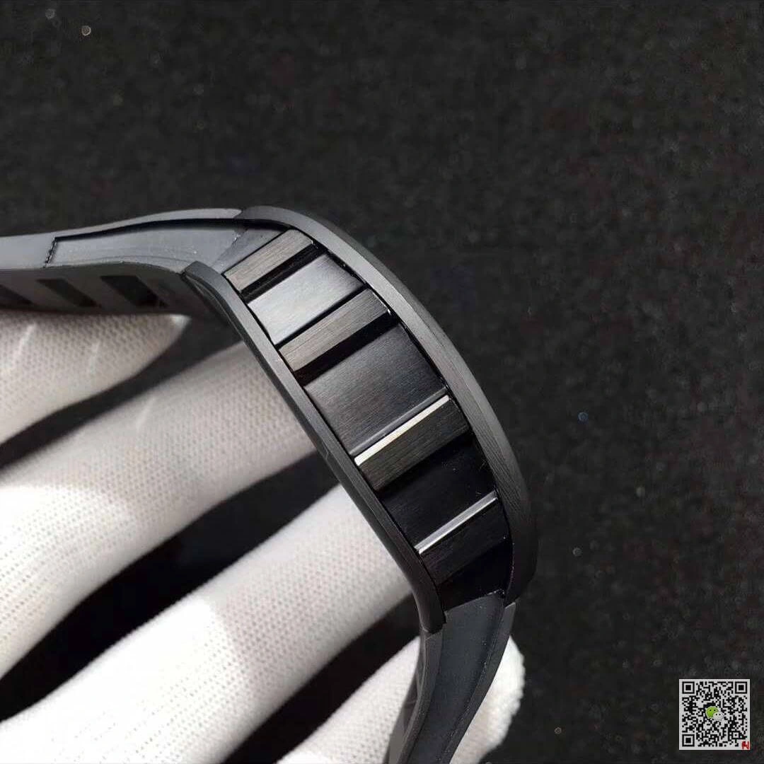 Richard Mille RM055 KV Factory 1:1 Best Edition Replica Watch Swiss ETA8215 Black Strap