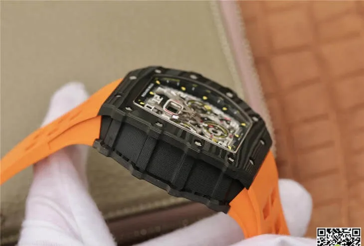 Richard Mille RM11-03 KV Factory 1:1 Best Edition Replica Watch Black Carbon Fiber Case