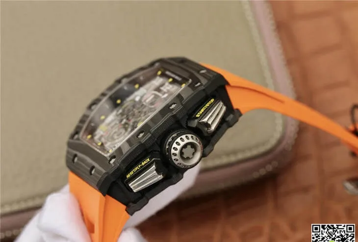 Richard Mille RM11-03 KV Factory 1:1 Best Edition Replica Watch Black Carbon Fiber Case