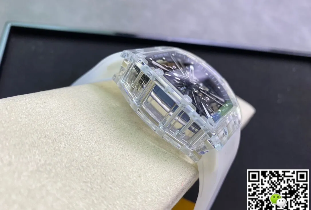 Richard Mille RM12-01 RM Factory 1:1 Best Edition Replica Watch Transparent White Strap