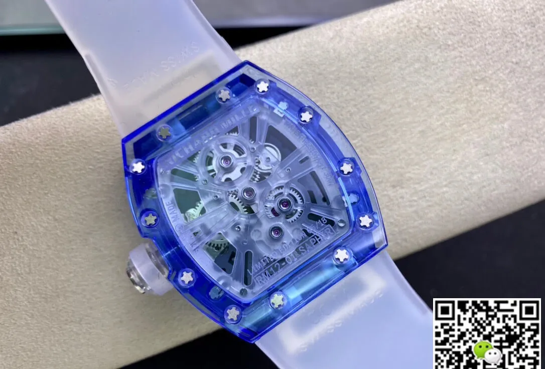 Richard Mille RM12-01 RM Factory 1:1 Best Edition Replica Watch White Transparent Strap