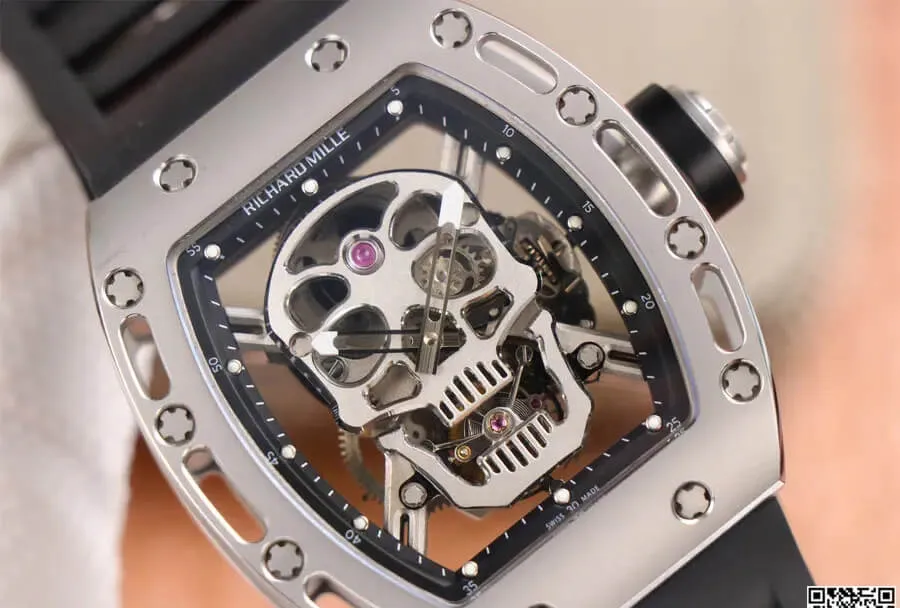 Richard Mille RM52-01 Tourbillon JB Factory 1:1 Best Edition Replica Watch Rubber Strap
