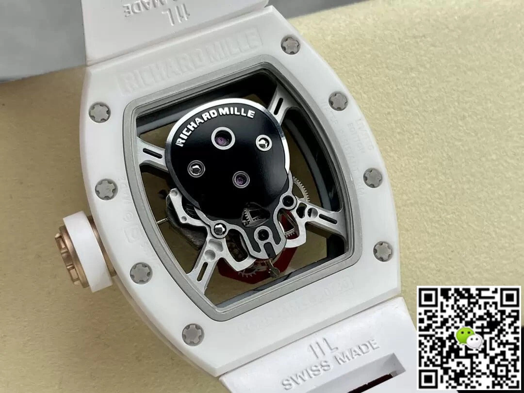 Richard Mille RM52-01 YS Factory 1:1 Best Edition Replica Watch Tourbillon Rubber Strap