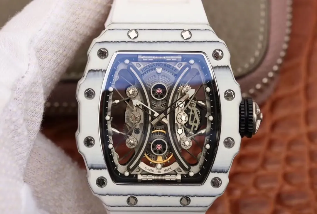 Richard Mille RM53-01 KV Factory 1:1 Best Edition Replica Watch White Carbon Fiber Case