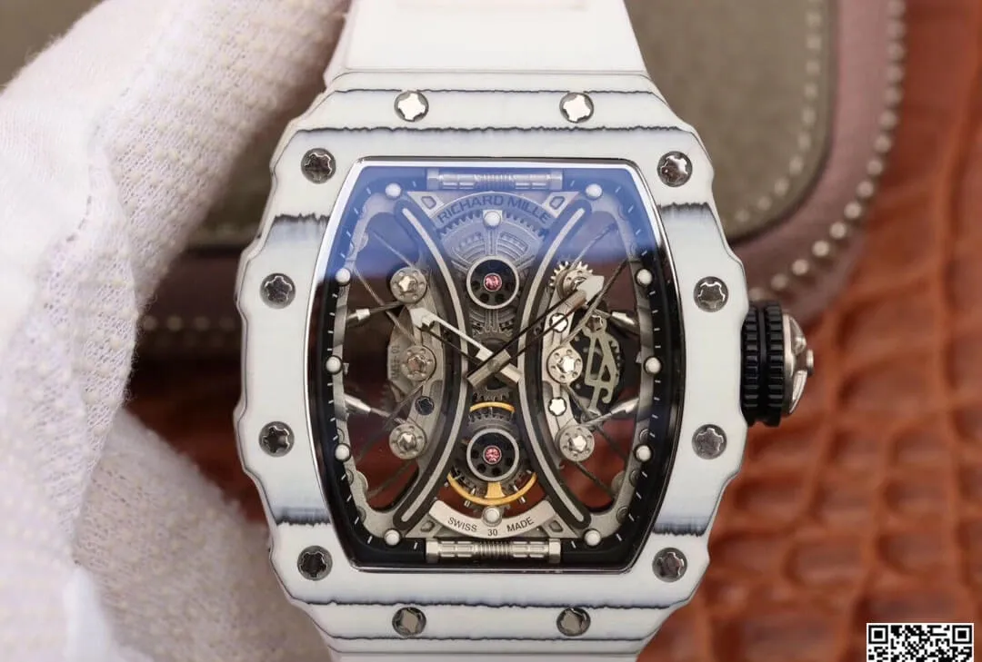 Richard Mille RM53-01 KV Factory 1:1 Best Edition Replica Watch White Carbon Fiber Case