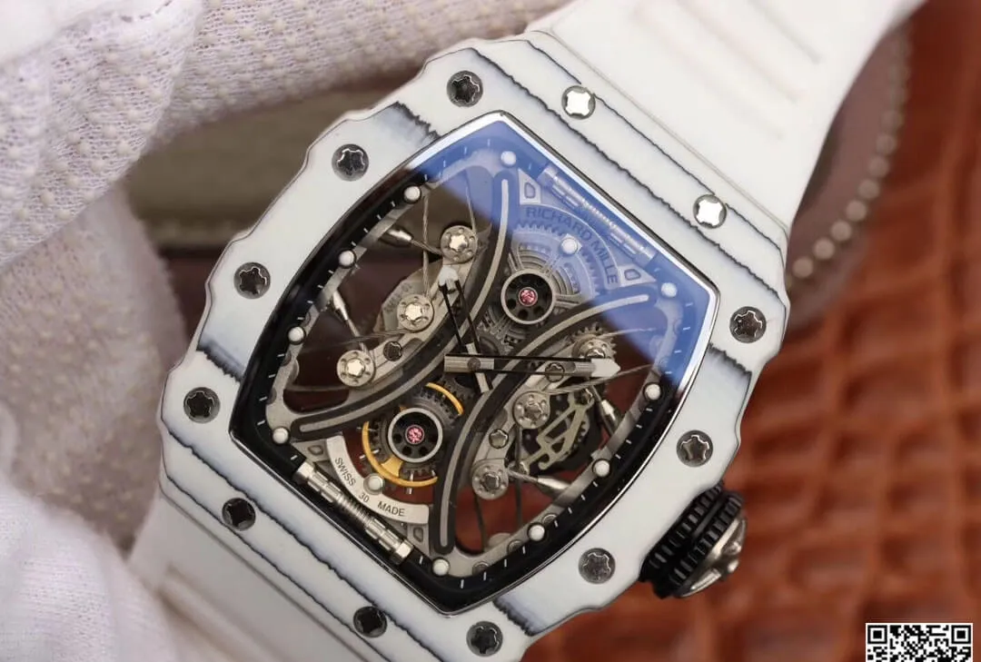 Richard Mille RM53-01 KV Factory 1:1 Best Edition Replica Watch White Carbon Fiber Case