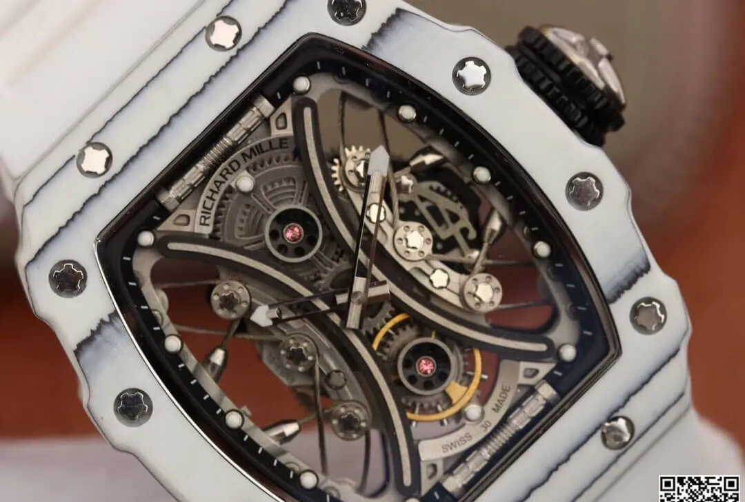 Richard Mille RM53-01 KV Factory 1:1 Best Edition Replica Watch White Carbon Fiber Case