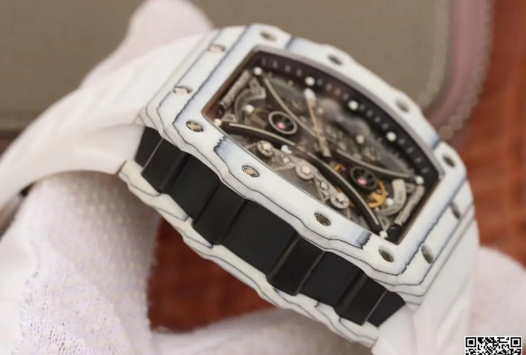 Richard Mille RM53-01 KV Factory 1:1 Best Edition Replica Watch White Carbon Fiber Case
