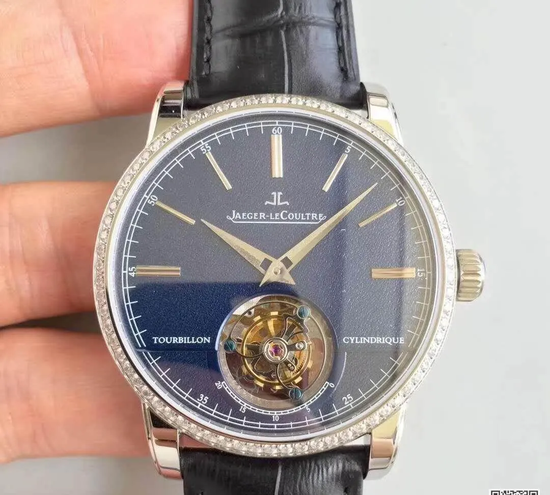 Jaeger-LeCoultre Master Grande Tradition R8 Factory 1:1 Best Edition Replica Watch Swiss Tourbillon Blue Dial