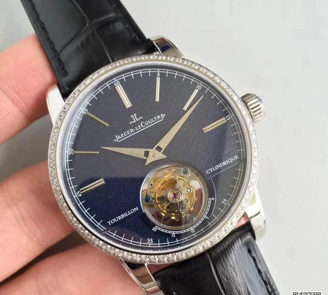 Jaeger-LeCoultre Master Grande Tradition R8 Factory 1:1 Best Edition Replica Watch Swiss Tourbillon Blue Dial